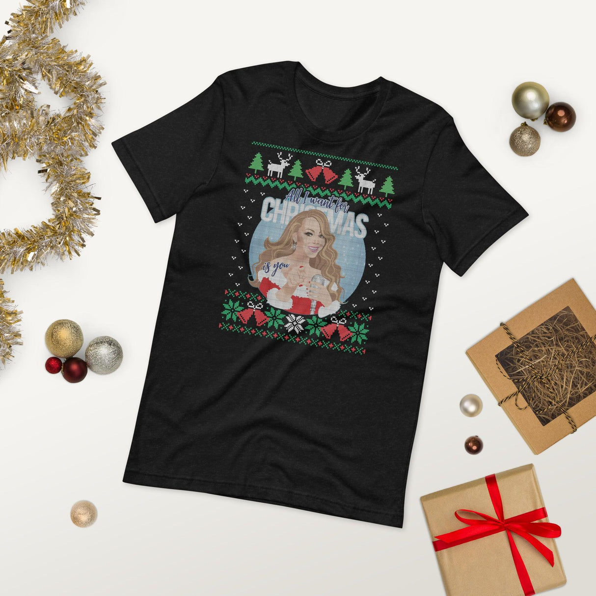 All I Want for XMas (Ugly Christmas)-Christmas T-Shirts-Swish Embassy