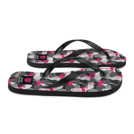 Battle Flamingo (Flip Flops)-Flip Flops-Swish Embassy