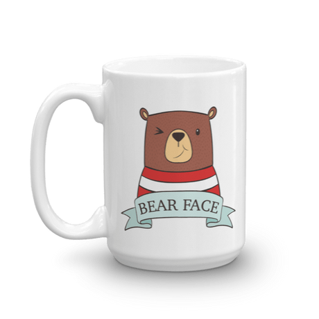 Bear Face (Mug)-Mugs-Swish Embassy