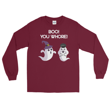 Boo! You Whore! (Long Sleeve)-Long Sleeve-Swish Embassy