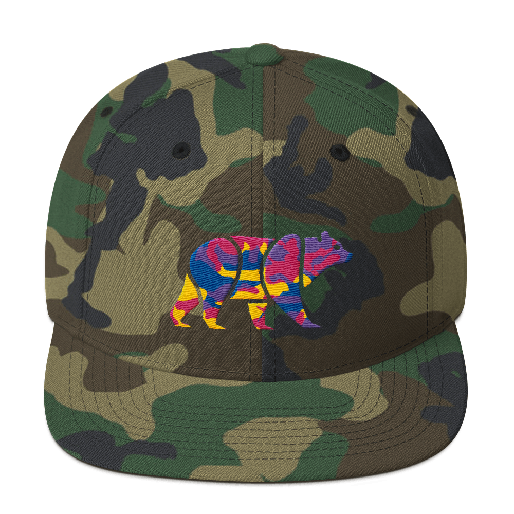 Camo Bear (Baseball Cap)-Headwear-Swish Embassy