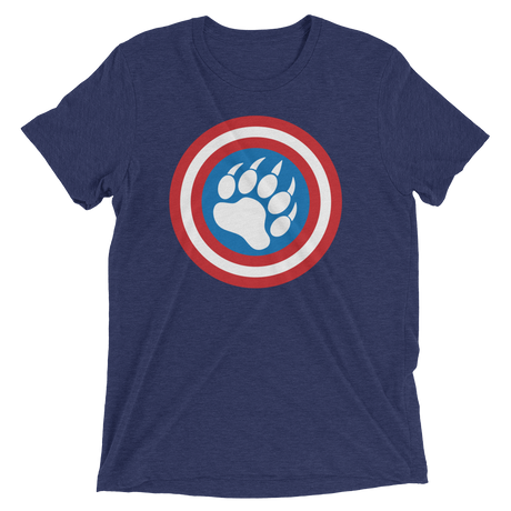 Cap'n Ameribear (Retail Triblend)-Triblend T-Shirt-Swish Embassy