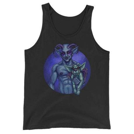 Dog and Demon (Tank Top)-Tank Top-Swish Embassy