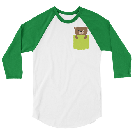 Faux Pocket Bear (Raglan)-Raglan-Swish Embassy