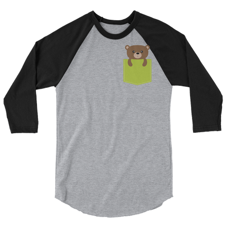 Faux Pocket Bear (Raglan)-Raglan-Swish Embassy