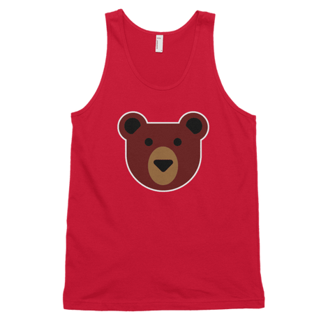 Flat Bear (Tank)-Tank Top-Swish Embassy