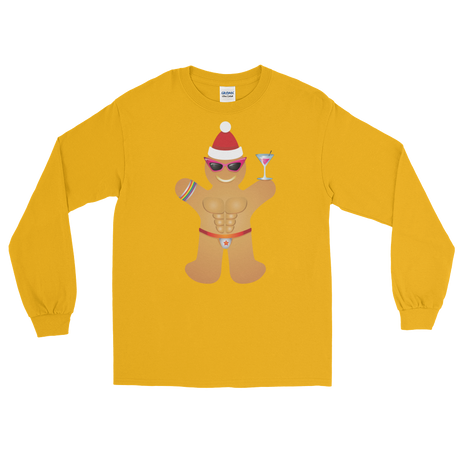 Gingerbread Circuit Man (Long Sleeve)-Long Sleeve-Swish Embassy