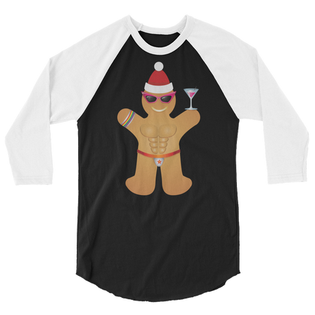 Gingerbread Circuit Man (Raglan)-Raglan-Swish Embassy