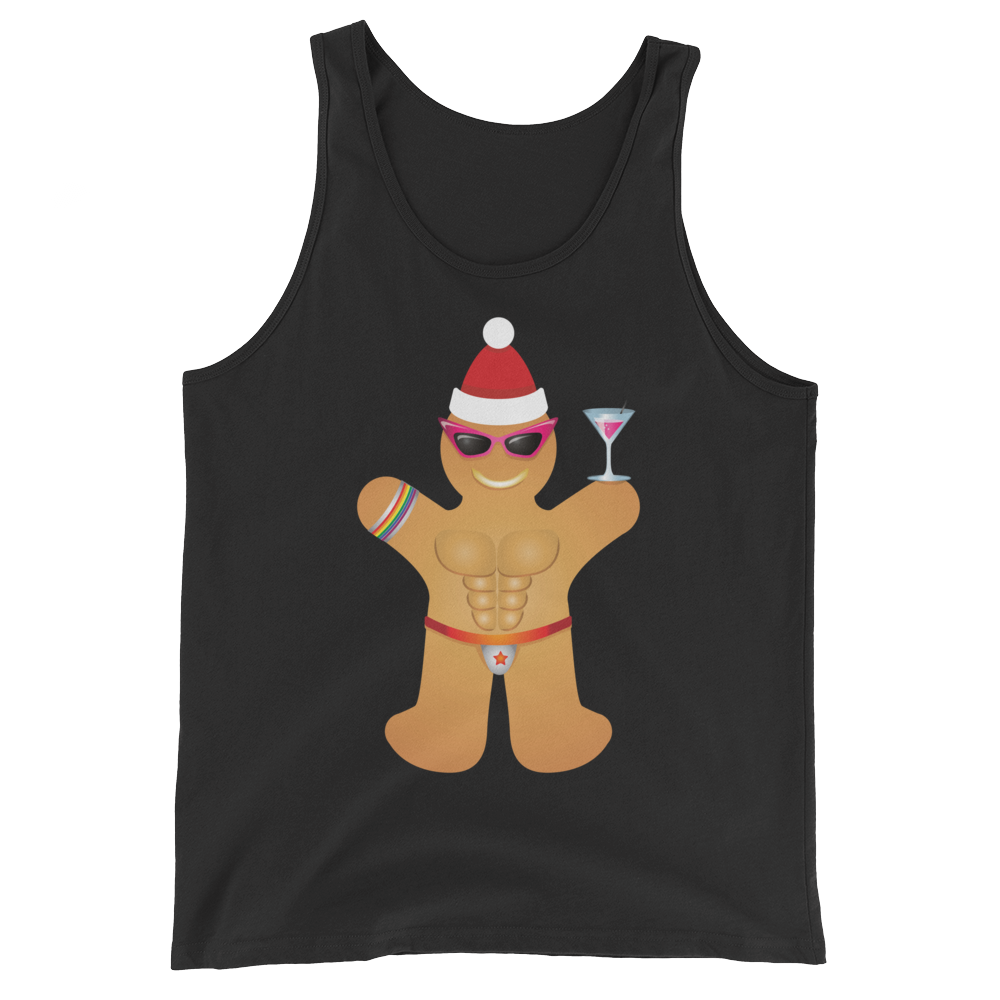 Gingerbread Circuit Man (Tank Top)-Christmas Tanks-Swish Embassy