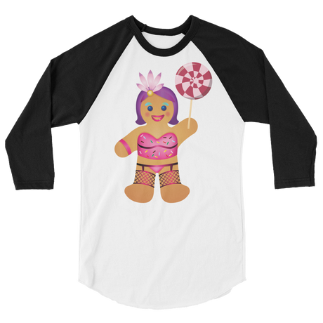 Gingerbread Drag Queen (Raglan)-Raglan-Swish Embassy