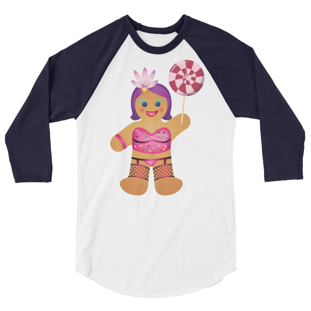 Gingerbread Drag Queen (Raglan)-Raglan-Swish Embassy