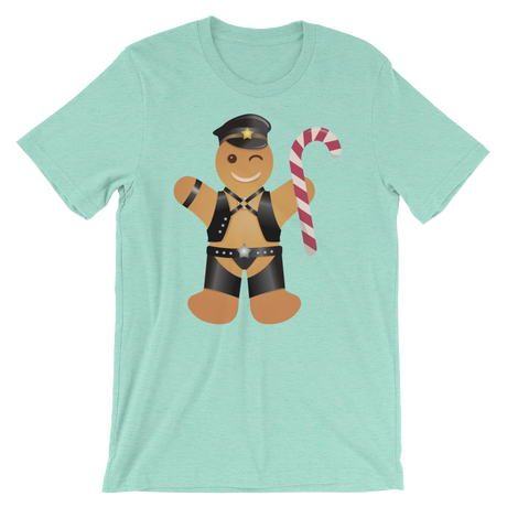 Gingerbread Leather Man-Christmas T-Shirts-Swish Embassy