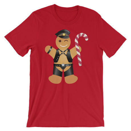 Gingerbread Leather Man-Christmas T-Shirts-Swish Embassy