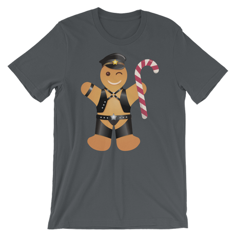 Gingerbread Leather Man-Christmas T-Shirts-Swish Embassy