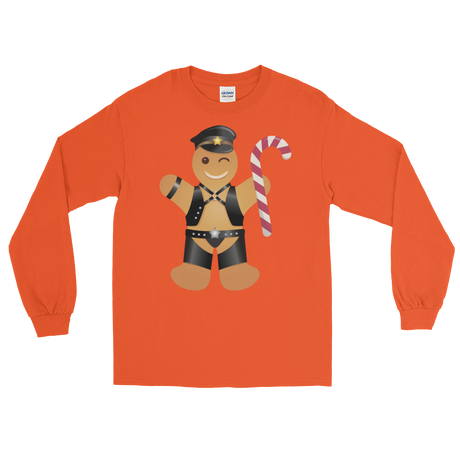 Gingerbread Leather Man (Long Sleeve)-Long Sleeve-Swish Embassy