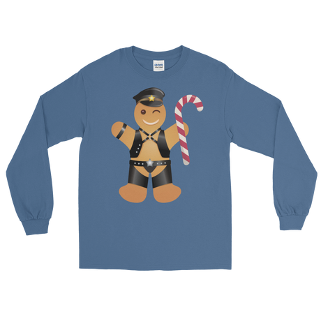 Gingerbread Leather Man (Long Sleeve)-Long Sleeve-Swish Embassy