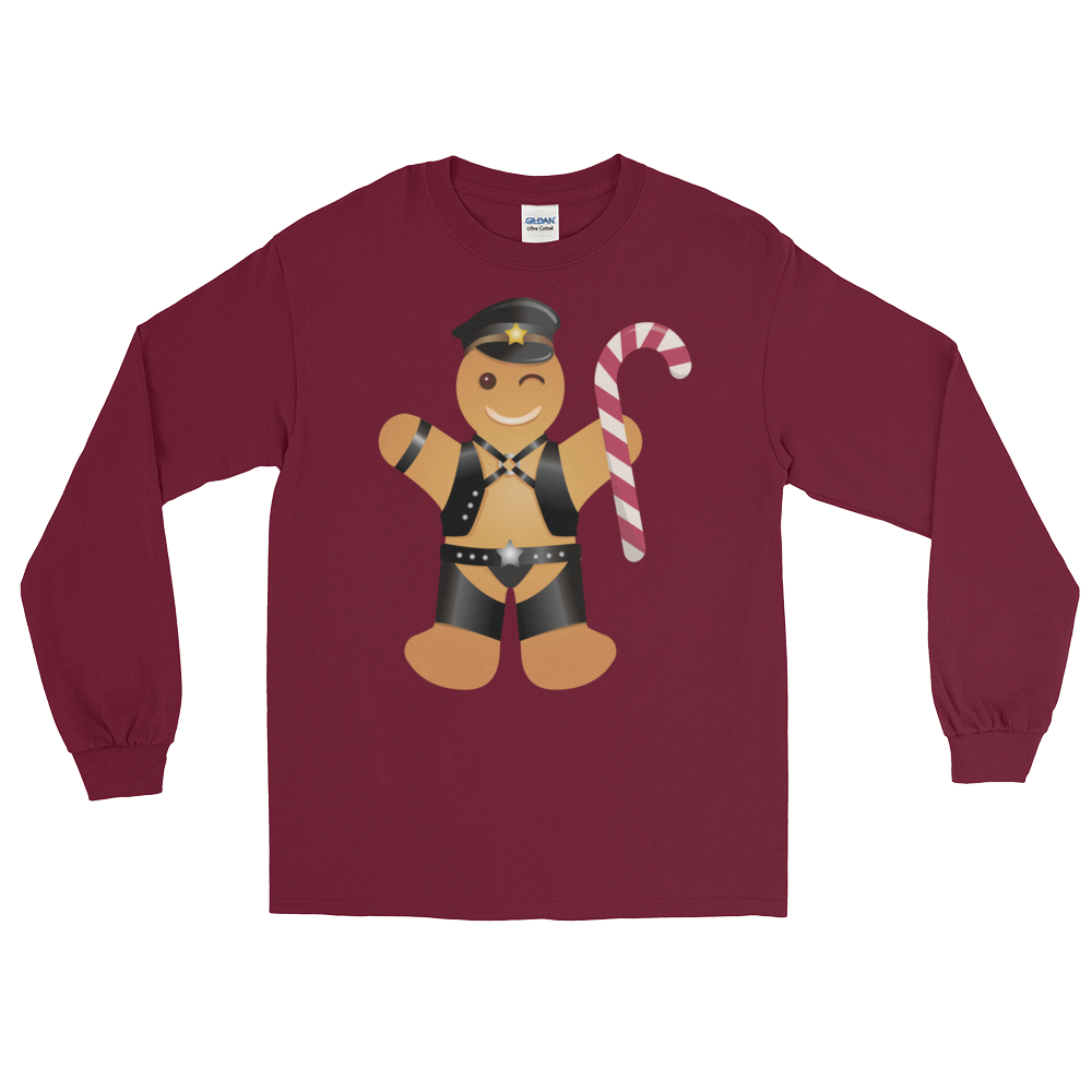 Gingerbread Leather Man (Long Sleeve)-Long Sleeve-Swish Embassy