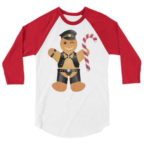 Gingerbread Leather Man (Raglan)-Raglan-Swish Embassy