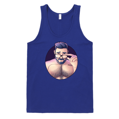 Hunky Nerd (Tank)-Tank Top-Swish Embassy