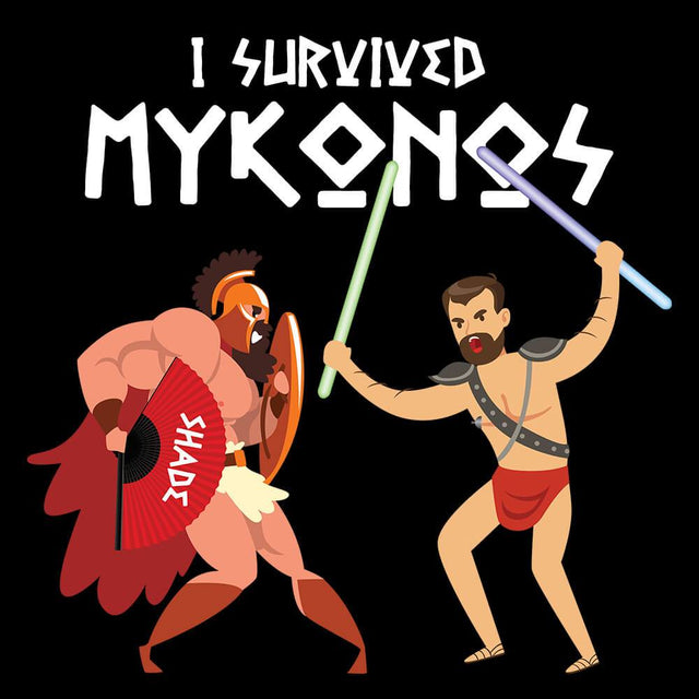 I Survived Mykonos-T-Shirts-Swish Embassy