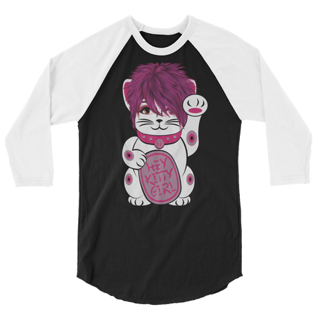 Kitty Girl (Raglan)-Raglan-Swish Embassy