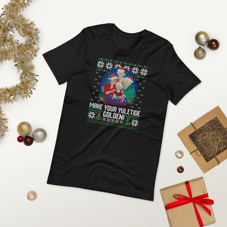 Make Your Yuletide Golden (Ugly Christmas)-Christmas T-Shirts-Swish Embassy