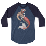 Merman Christmas (Raglan)-Raglan-Swish Embassy