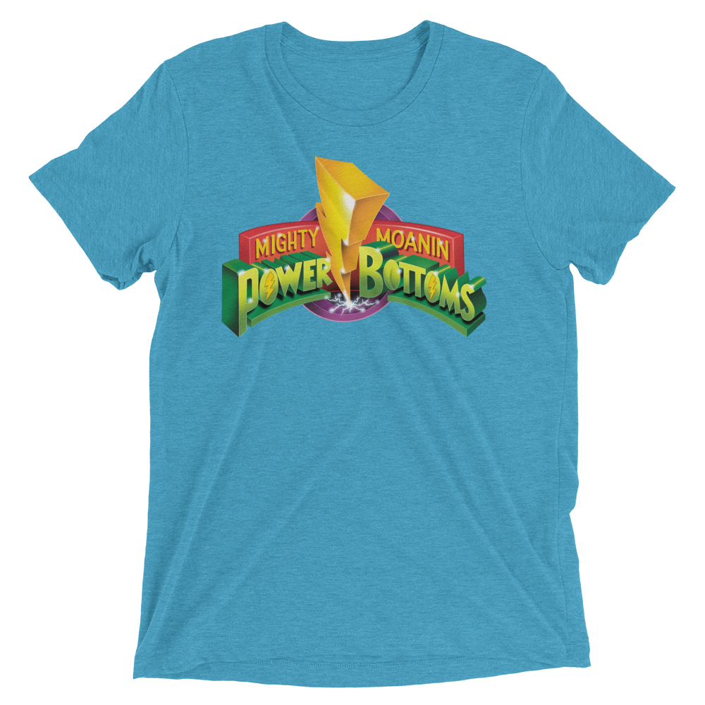 Mighty Moanin' Power Bottoms (Retail Triblend)-Triblend T-Shirt-Swish Embassy