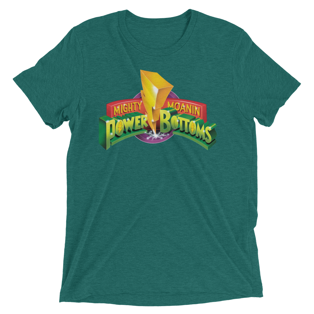 Mighty Moanin' Power Bottoms (Retail Triblend)-Triblend T-Shirt-Swish Embassy