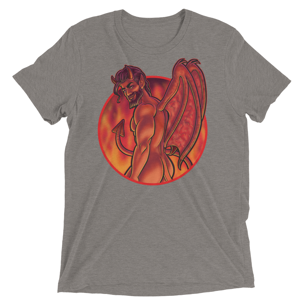 Not Today Satan (Retail Triblend)-Triblend T-Shirt-Swish Embassy