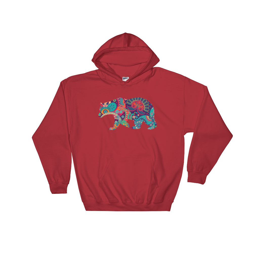 Paisley Bear (Hoodie)-Hoodie-Swish Embassy