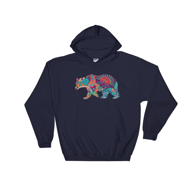 Paisley Bear (Hoodie)-Hoodie-Swish Embassy