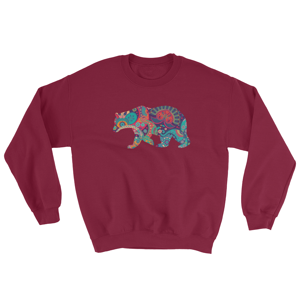 Paisley Bear (Long Sleeve)-Long Sleeve-Swish Embassy