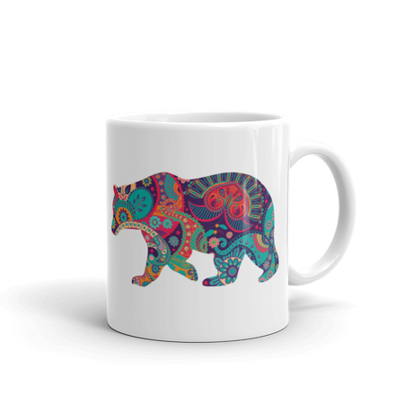 Paisley Bear (Mug)-Mugs-Swish Embassy