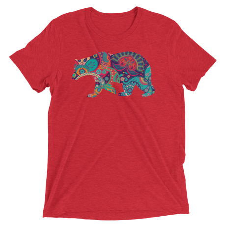 Paisley Bear (Retail Triblend)-Triblend T-Shirt-Swish Embassy