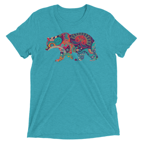 Paisley Bear (Retail Triblend)-Triblend T-Shirt-Swish Embassy