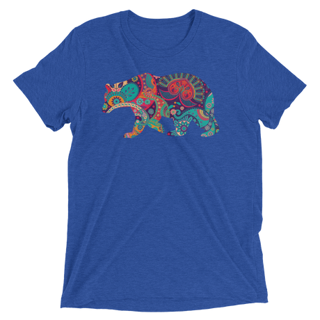 Paisley Bear (Retail Triblend)-Triblend T-Shirt-Swish Embassy