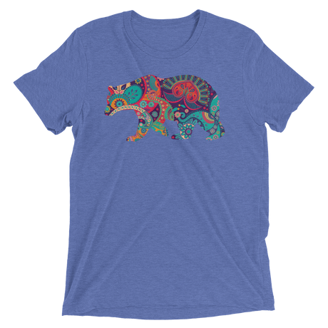 Paisley Bear (Retail Triblend)-Triblend T-Shirt-Swish Embassy