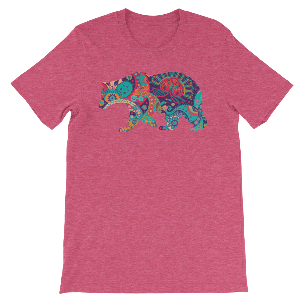 Paisley Bear-T-Shirts-Swish Embassy