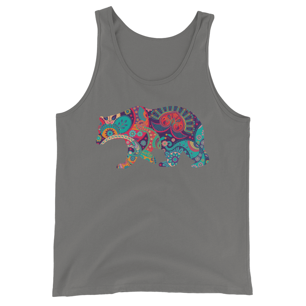 Paisley Bear (Tank Top)-Tank Top-Swish Embassy