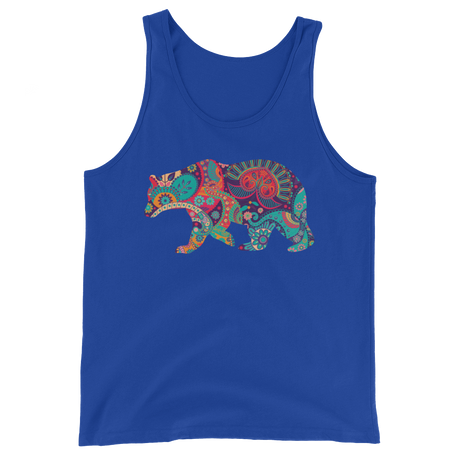 Paisley Bear (Tank Top)-Tank Top-Swish Embassy