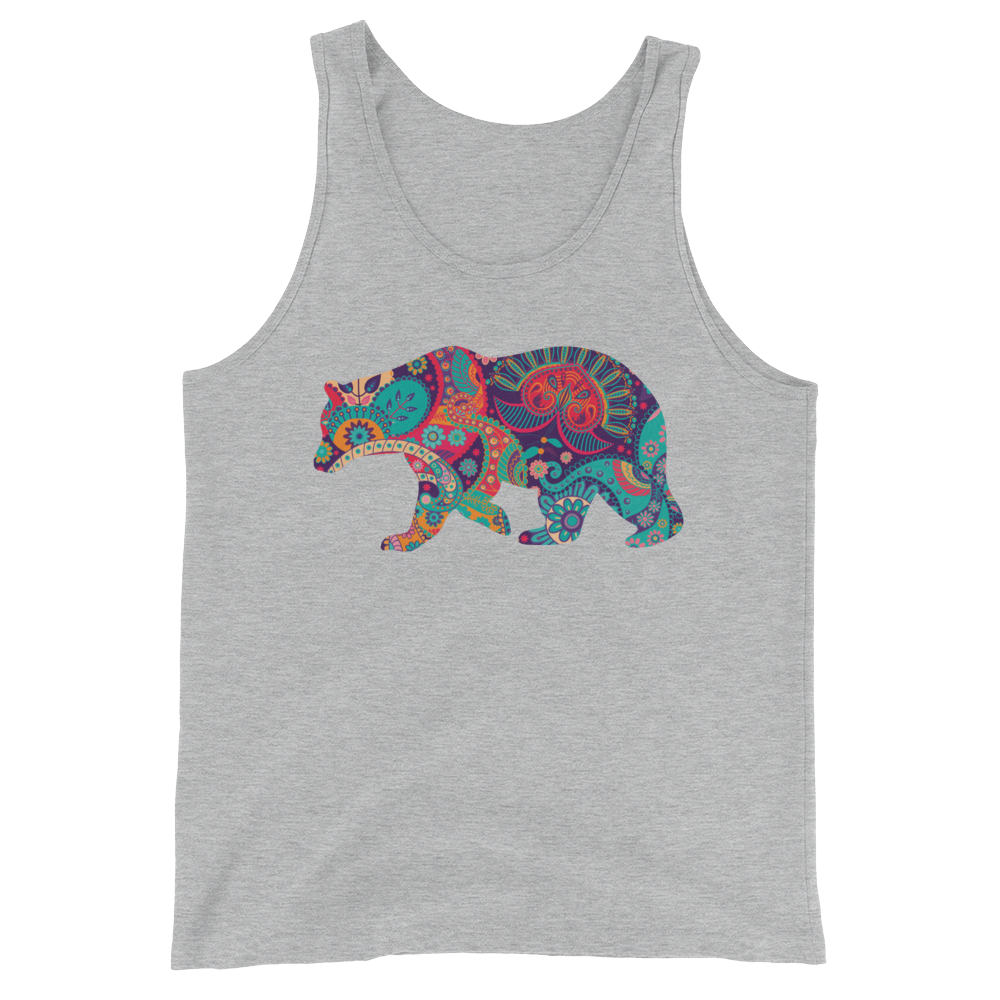 Paisley Bear (Tank Top)-Tank Top-Swish Embassy