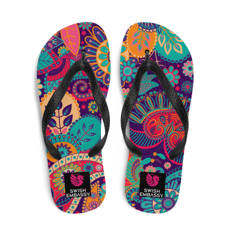 Paisley (Flip Flops)-Flip Flops-Swish Embassy