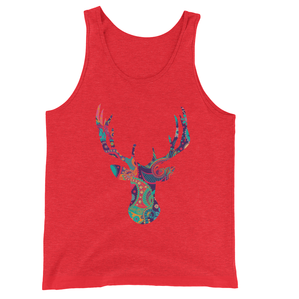 Paisley Stag (Tank Top)-Tank Top-Swish Embassy