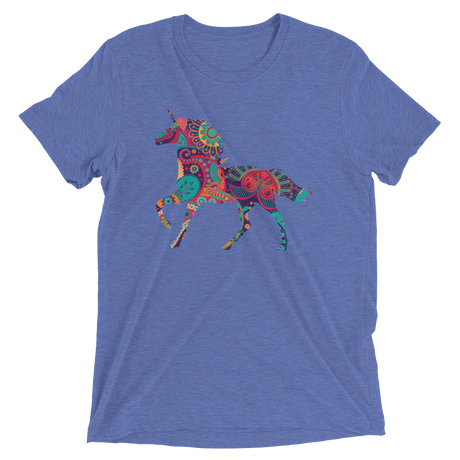 Paisley Unicorn (Retail Triblend)-Triblend T-Shirt-Swish Embassy