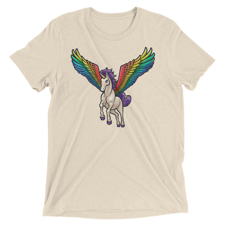 Pegasus Takes Flight (Retail Triblend)-Triblend T-Shirt-Swish Embassy