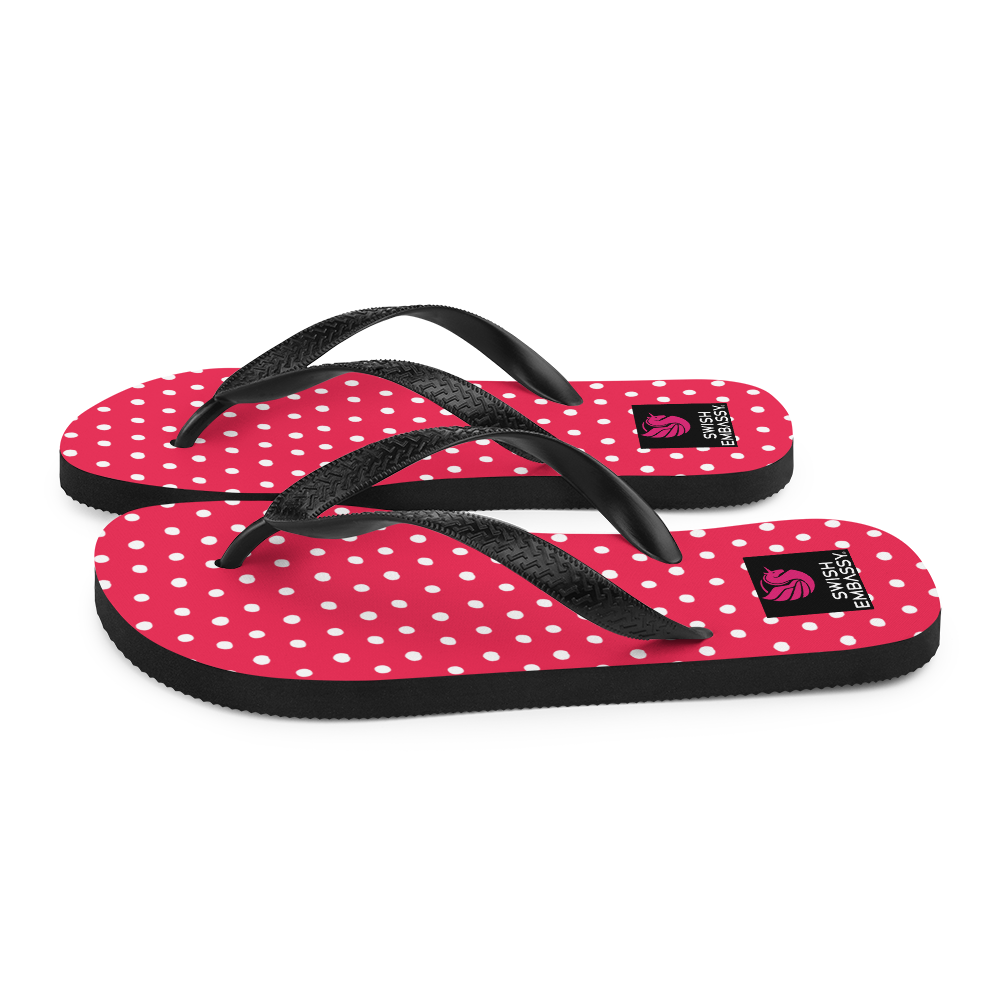 Pink Polkadot (Flip Flops)-Flip Flops-Swish Embassy