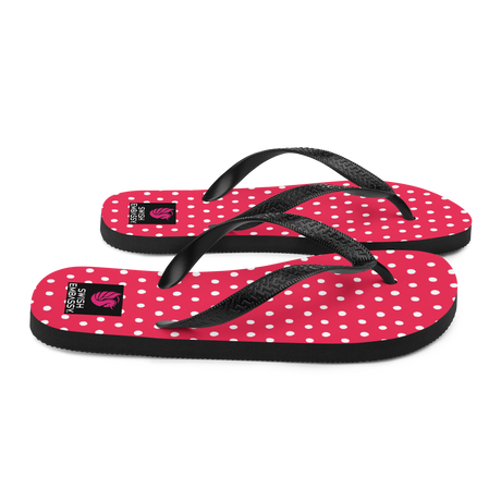 Pink Polkadot (Flip Flops)-Flip Flops-Swish Embassy