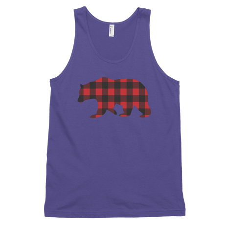 Plaid Bear (Tank Top)-Tank Top-Swish Embassy