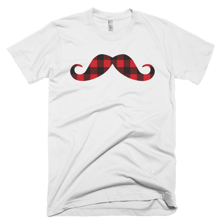 Plaid Moustache-T-Shirts-Swish Embassy